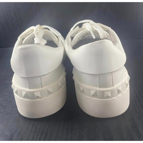 Steve Madden Womens White & Metallic Sneakers Size 6.5M - Picture 3 of 6